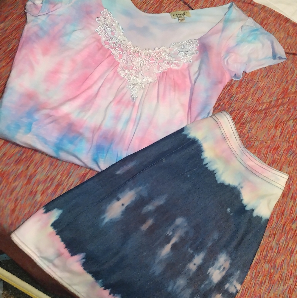 Skirt and top outfit